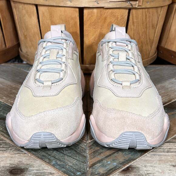 Puma Thunder Desert Particle Beige Pink Tan Leather Suede Sneakers Womens Size 8 - Picture 4 of 11